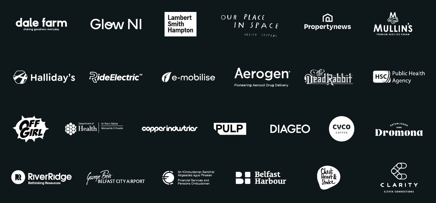 Mashmob clients including Dale Farm, Lambert Smith Hampton, Aerogen, Copper Industries, Diageo, Dromona, Belfast Harbour and Belfast City Airport