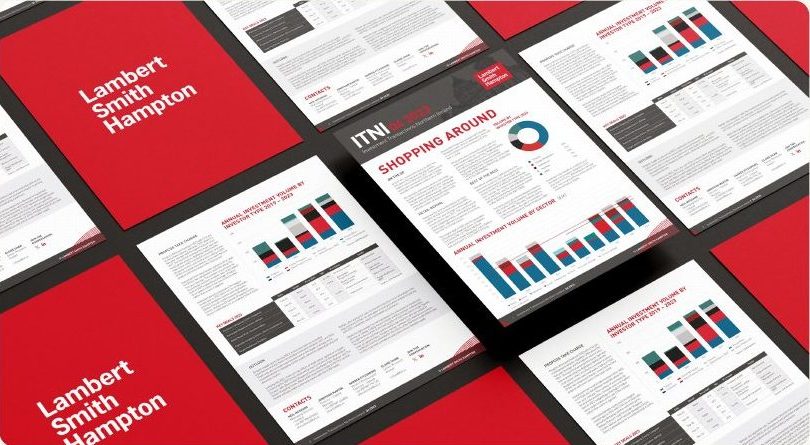 Lambert Smith Hampton report pages designed by Mashmob