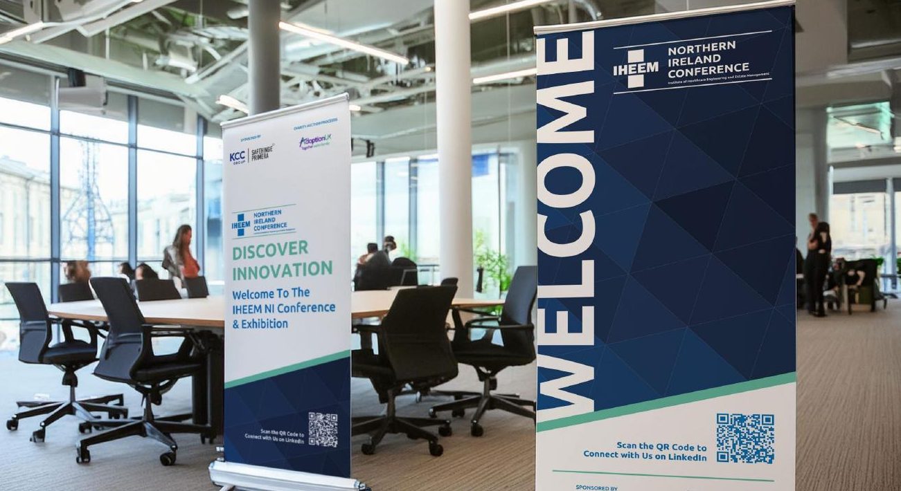 IHEEM conference welcome banners